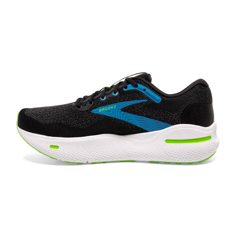 NEW BROOKS men's ghost max running shoes in black - Picture 3 of 4